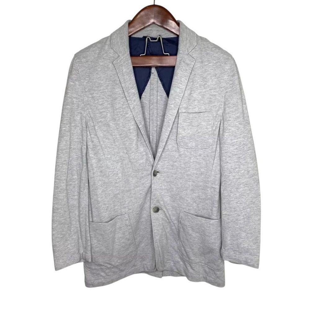 Fossil Medium Gray Cotton Casual Soft Sport Coat Jacket 2 Button Blazer‎ Mens M